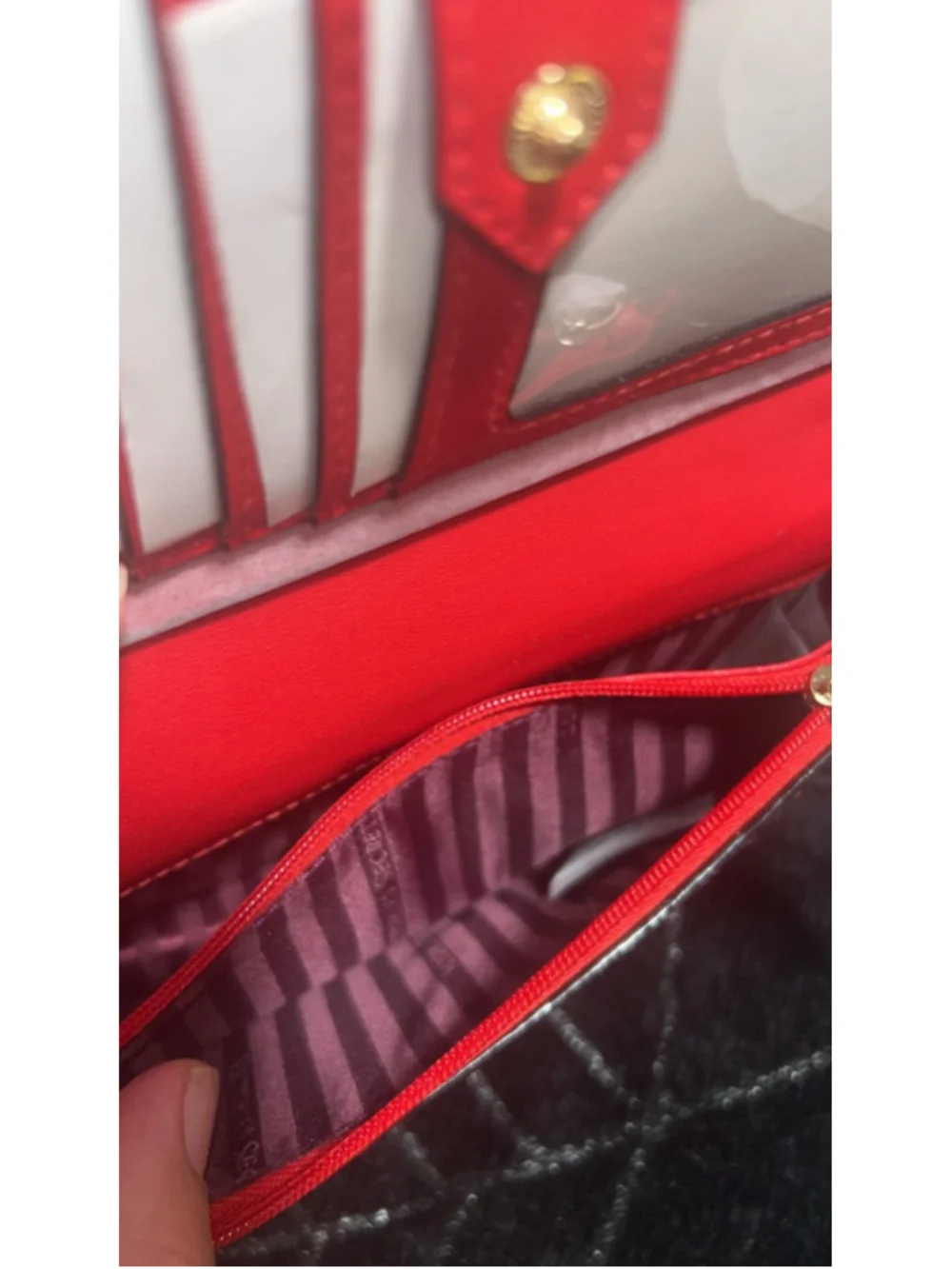 Women's Victoria's Secret mini purse One Size Red Black - Picture 6 of 8